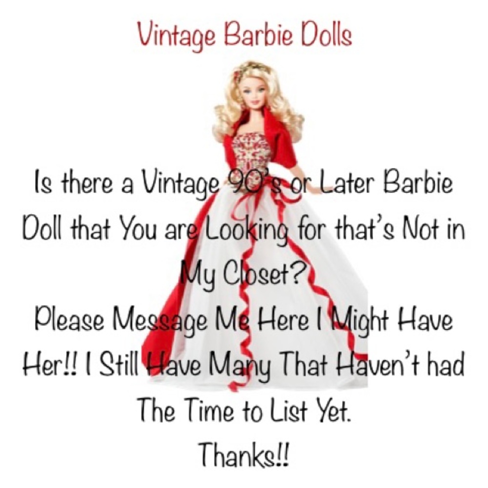 Vintage Barbie Dolls!!  All in Boxes!!